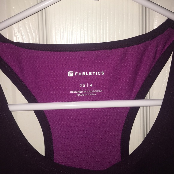 Fabletics Purple Racerback Top - Picture 4 of 4